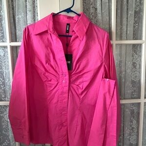 STYLEWE Pink Blouse with detaching sash  Sz L